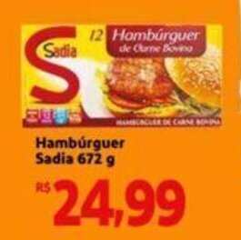 Extra Supermercado Hamburguer Sadia 672g oferta