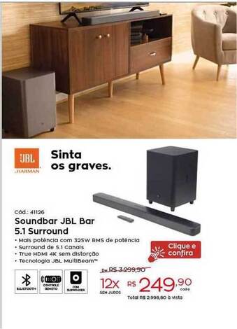 Soundbar Jbl Bar 5.1 Surround