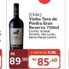 Royal Supermercados Vinho oferta