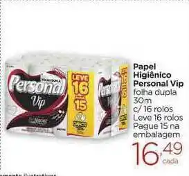Papel Higiênico Personal Vip