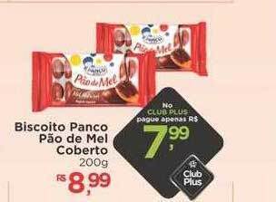 Biscoito panco pão de mel coberto