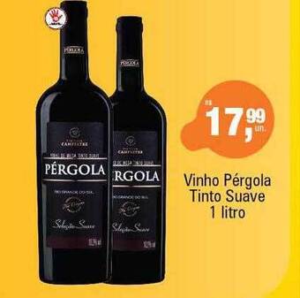 Supermercados Alvorada Vinho pérgola tinto suave oferta