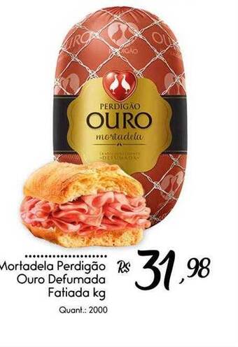 Giassi Supermercados Mortadela perdigão ouro defumada fatiada kg oferta