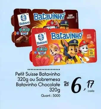 Giassi Supermercados Petit suisse batavinho ou sobremesa batavinho chocolate oferta