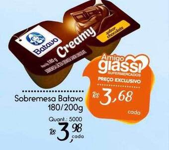 Giassi Supermercados Sobremesa batavo oferta