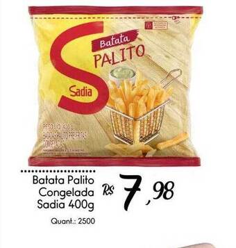 Giassi Supermercados Batata palito congelada sadia oferta