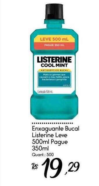 Giassi Supermercados Enxaguante bucal listerine oferta