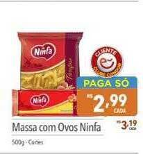 Supermercados Condor Massa com ovos ninfa oferta