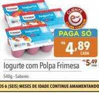 Supermercados Condor Iogurte com polpa frimesa oferta
