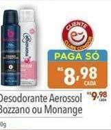 Desodorante aerossol bozzano ou monange