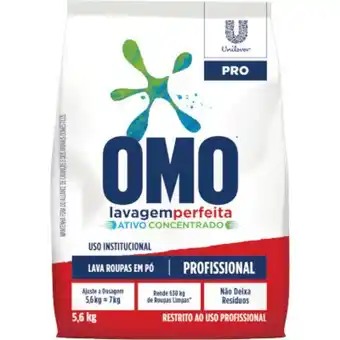 Atacadão Lava-roupas em pó lavagem perfeita pacote 5,6kg - omo oferta