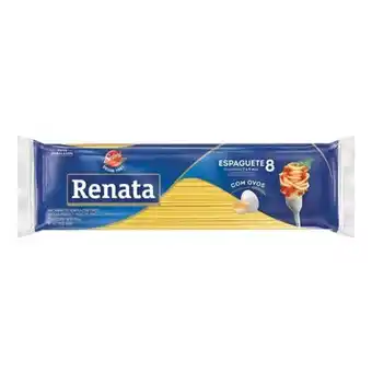 Serrano Supermercado Macarrão com ovos renata espaguete n8 pacote 500g oferta