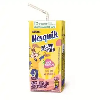Bebida láctea nesquik morango 200ml
