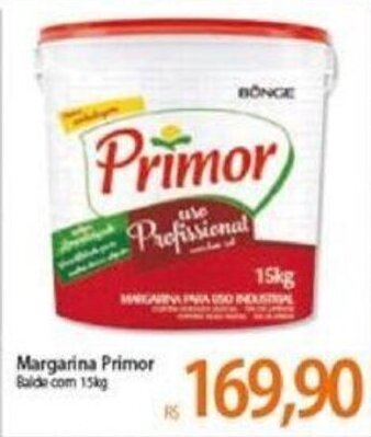 Atacadão Margarina Primor balde com 15kg oferta