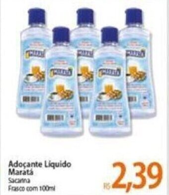 Atacadão Adocante Liquido Marata 100ml oferta