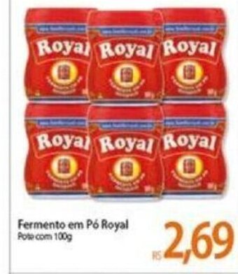 Atacadão Fermento em po Royal 100g oferta