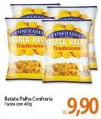 Atacadão Batata Palha Confraria 400g oferta