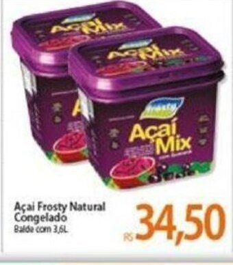 Atacadão Acai Frooty Natural Congelado 3.6L oferta