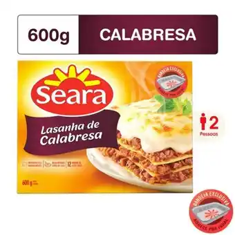 Violeta Supermercados Lasanha de calabresa seara 600g oferta