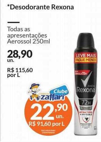 Zaffari Desodorante rexona oferta