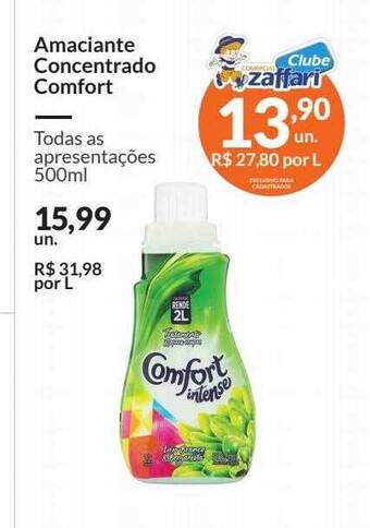 Zaffari Amaciante concentrado comfort oferta