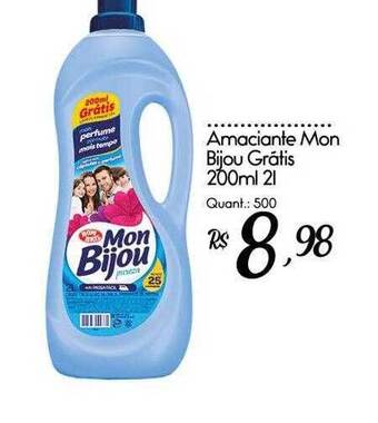 Giassi Supermercados Amaciante mon bijou oferta