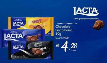 Giassi Supermercados Chocolate lacta barra oferta