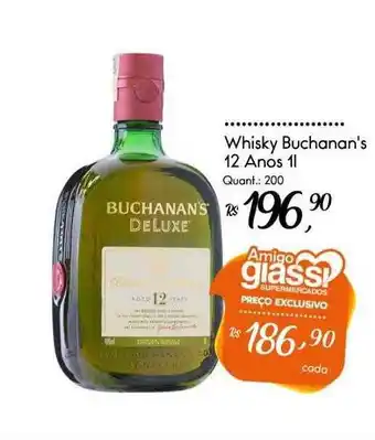 Giassi Supermercados Whisky buchanan's 12 anos oferta