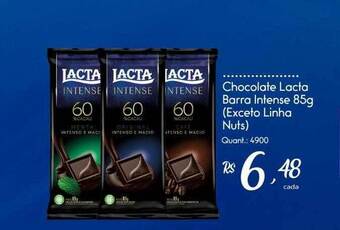 Giassi Supermercados Chocolate lacta barra intense oferta