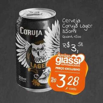 Giassi Supermercados Cerveja coruja lager oferta