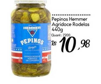 Giassi Supermercados Pepinos hemmer agridoce rodelas oferta