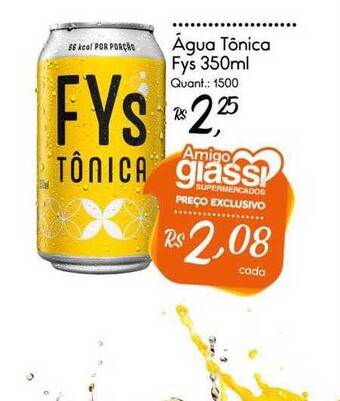Giassi Supermercados Água tônica fys oferta