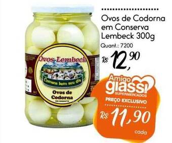 Giassi Supermercados Ovos de codorna em conserva lembeck oferta