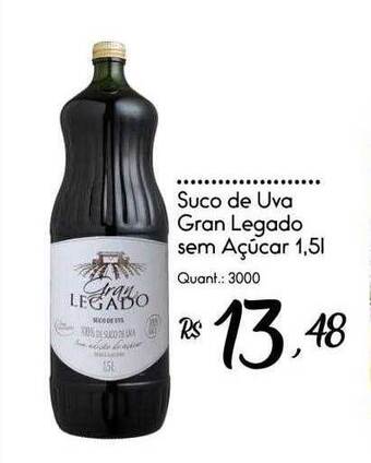 Giassi Supermercados Suco de uva gran legado sem açucar oferta