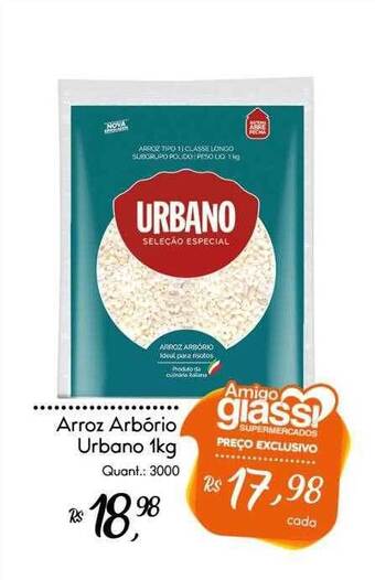 Giassi Supermercados Arroz arbório urbano oferta