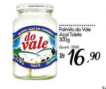 Giassi Supermercados Palmito do vale açai tolete oferta