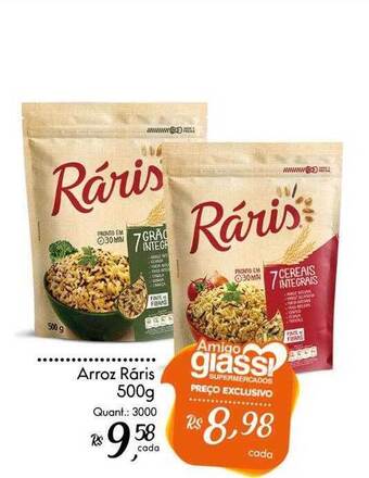 Giassi Supermercados Arroz raris oferta
