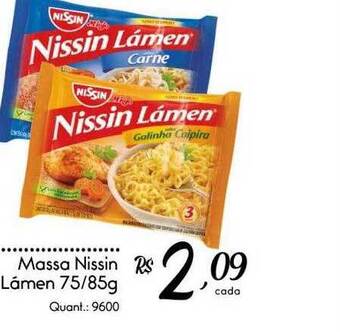 Giassi Supermercados Massa nissin lámen oferta