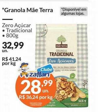 Zaffari Granola mãe terra oferta