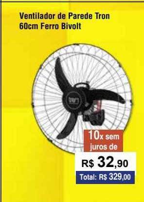 Copercana Ventilador de parede tron 60cm ferro bivolt oferta