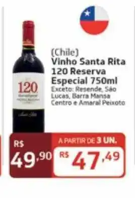 Royal Supermercados Vinho santa rita 120 reserva especial oferta