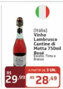 Royal Supermercados Vinho lambrusco cantine di motta rosé oferta
