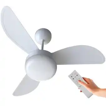 Carrefour Ventilador de teto ventisol fênix branco inverter controle remoto, 02 lâmpadas led inclusas - bivolt oferta