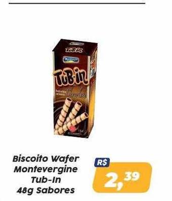 Semar Supermercado Biscoito wafer montevergine tub-in oferta