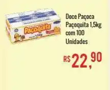 Mart Minas Doce paçoca paçoquita 1,5kg 100un oferta