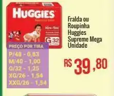 Mart Minas Fralda ou ropinha huggies oferta