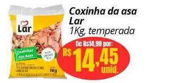 Supermercados Baklizi Coxinha Da Asa Lar Temperada 1kg oferta