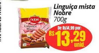 Supermercados Baklizi Linguiça Mista Nobre 700g oferta