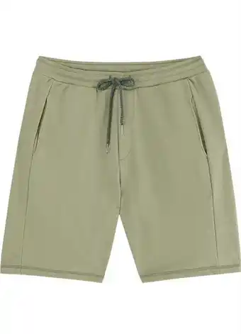 Malwee - bermuda verde musgo comfort em moletom