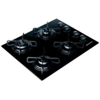 Novo Mundo Cooktop brastemp, grades piatina, 4 bocas, acendimento automático, preto - bdd61a oferta